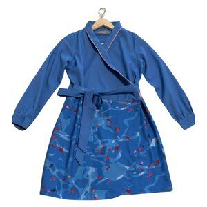 Blue wrap around dress by R.A.F (Rich and Famous) Brand